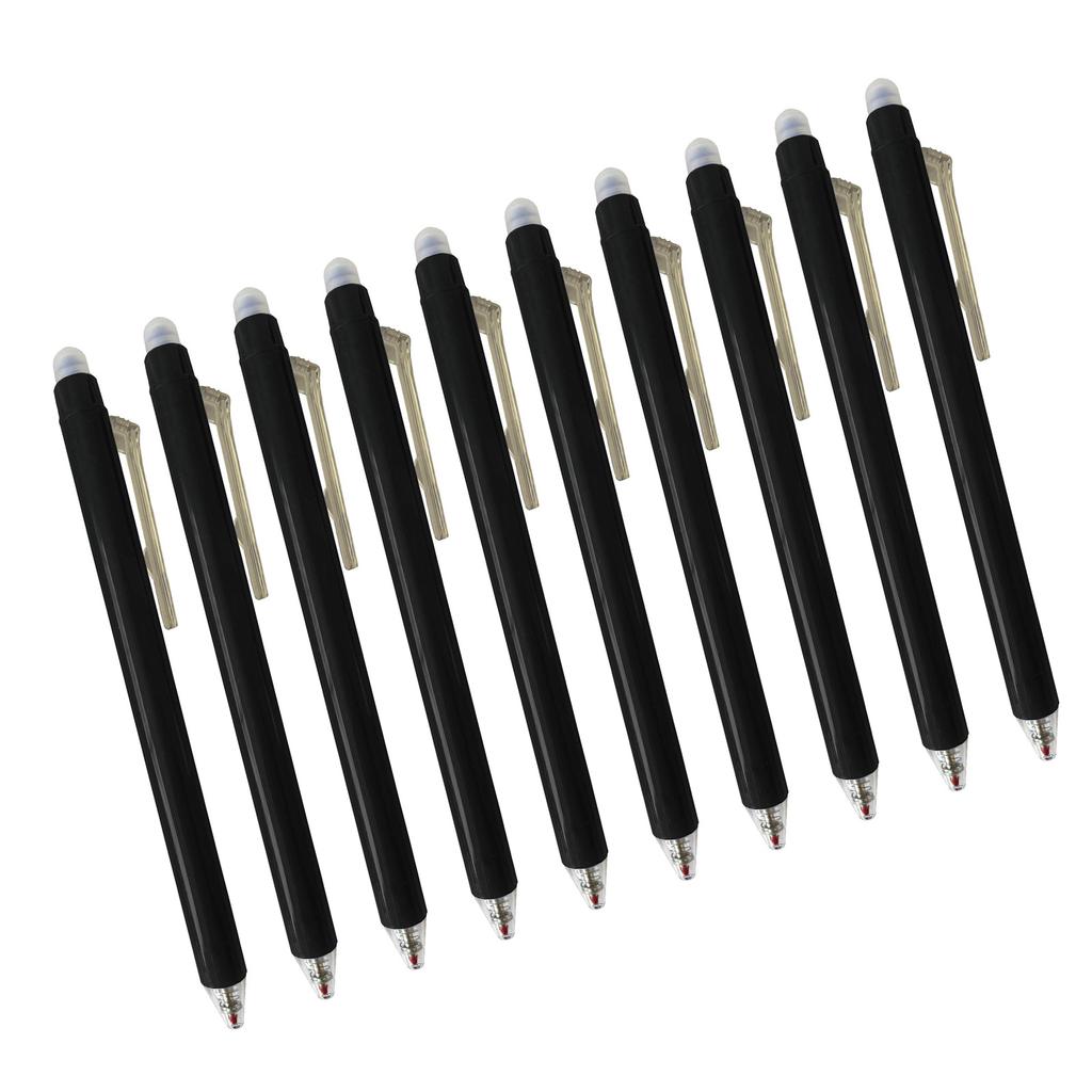 10x/Set Heat Erasable Pen 0.5mm Gel Pen Neutral Pen Signature Pen Writing Pen School Office Supplies for Student