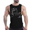Summer Adult Men'S Fitness Outdoor Crew-Neck Vest Nuclear Contamination Graphic 2d Print Multi-Color Breathable Sleeveless Shirt