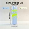 1PC Prodigy Green Text 750ml sports water bottle leakproof straw lid outdoor office home