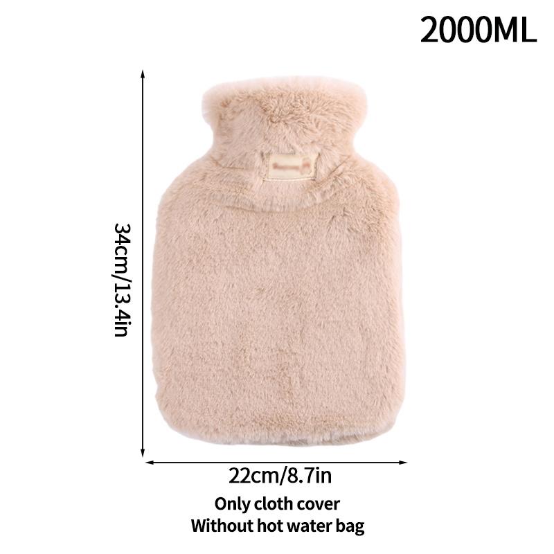 2000 мл грелка для рук зимняя грелка грелка для воды утолщенный плюшевый чехол грелки для рук многоразовые женские грелка для живота