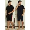 Black-navy Blue Men's Slim Fit 2 Pack Shorts