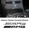 YEW1 MAYBACH 4MATIC AMG TURBO Letter Emblem Badge Interior Center Console Logo Car Styling Accessory 3D Sticker For Mercedes Benz1