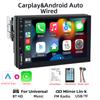 HIPPBQCC 7" автомобильный радиоприемник Carplay Android Auto 1 Din мультимедийный проигрыватель HD сенсорный экран FM AUX вход Bluetooth MirrorLink универсальный