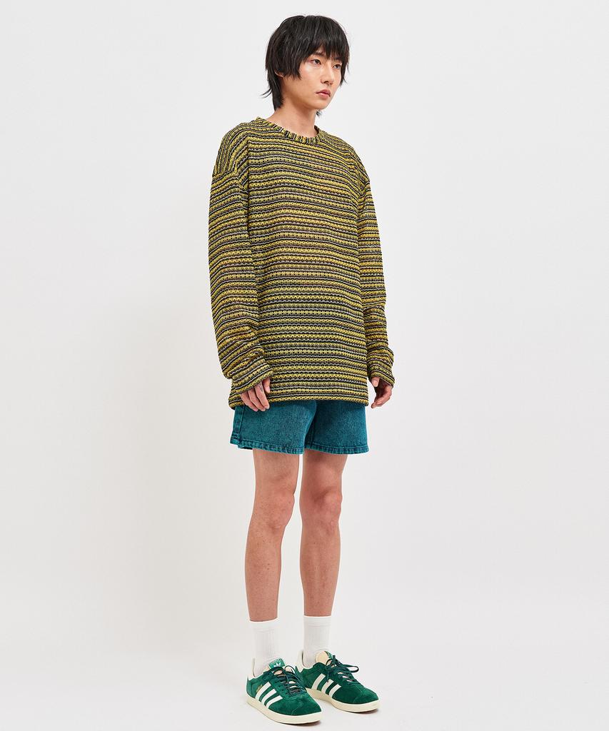 C WEAR BY THE GENIUS Прозрачный вязаный пуловер для творчества Желтый