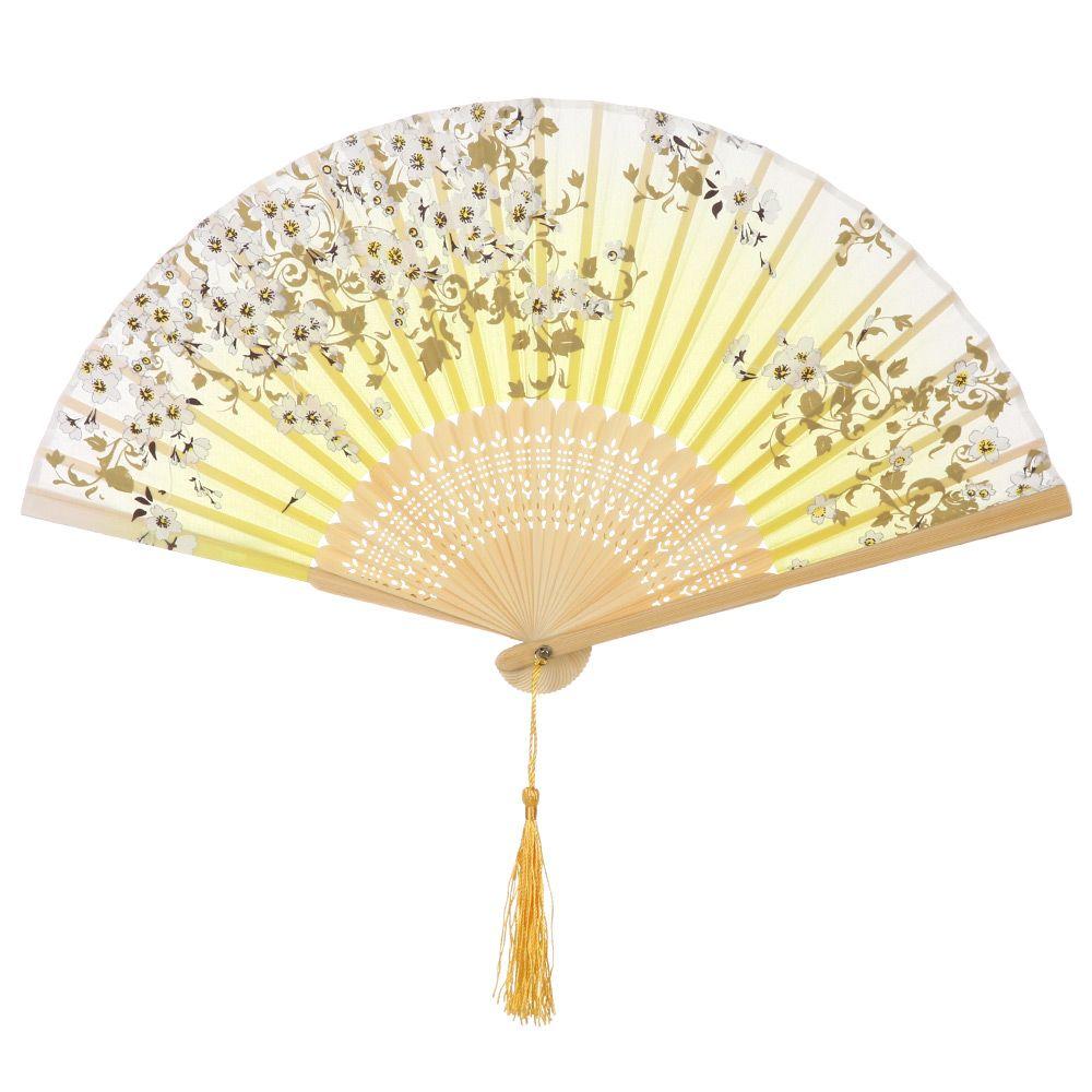 Бамбуковый антикварный складной веер Веер в китайском стиле Летний женский веер для танцев Портативный элегантный веер с цветами Ручной веер Украшение для дома