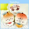 Flip Bread Doll Plush Toy Soft Fill Keychain Backpack Decorative Gift Pendant