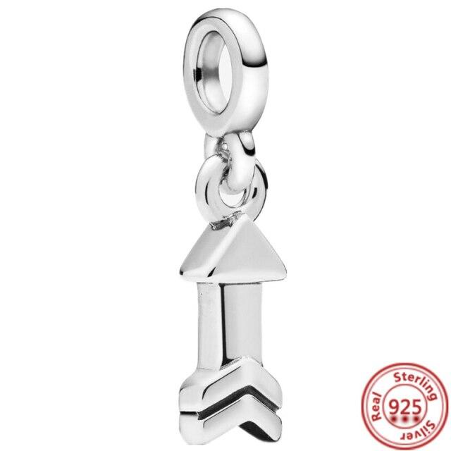 Серьги-браслет Charm Me, ювелирные изделия своими руками, серебро 925 пробы, моя любовь, морская звезда, фламинго, ласточка, мир, мини-подвеска из бисера