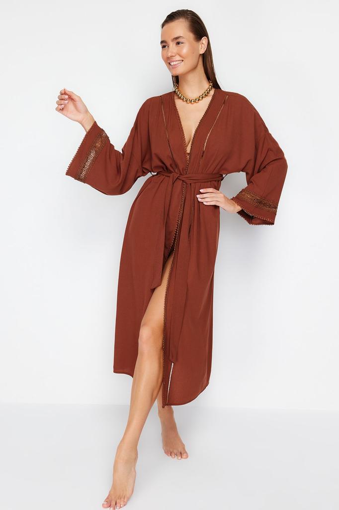 Женская мода, новое кимоно и кафтан, бирюзовый пояс миди, тканая лента, аксессуар, кимоно-кафтан из 100% хлопка