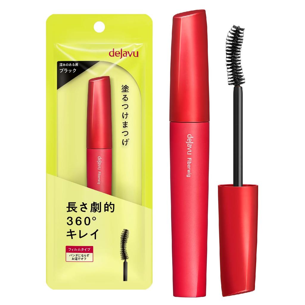 Dejavu Dejavu Paintable False Eyelashes Long Type Fiber Wig Ultra Long 1 Black Mascara Film Type