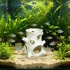 Удобный Декор для Аквариума 2 шт., 3D-печатный Пень-Дерево для Аквариума, Укрытие для Рыб, Надежные Декорации для Ландшафтного Дизайна, Пещера-Укрытие с Множеством Отверстий для