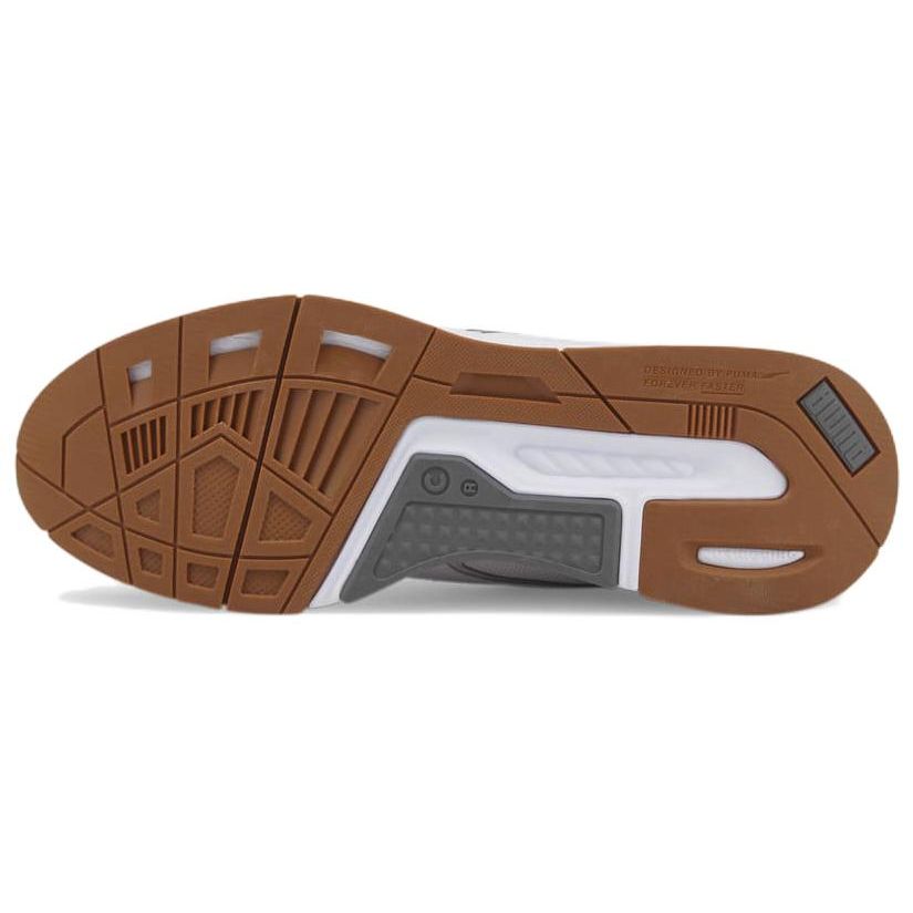 Puma Кроссовки Mirage Sport из ткани землистых тонов в стиле ретро, удобные, с низким верхом, для повседневной носки, унисекс, серые, белые 387275-01