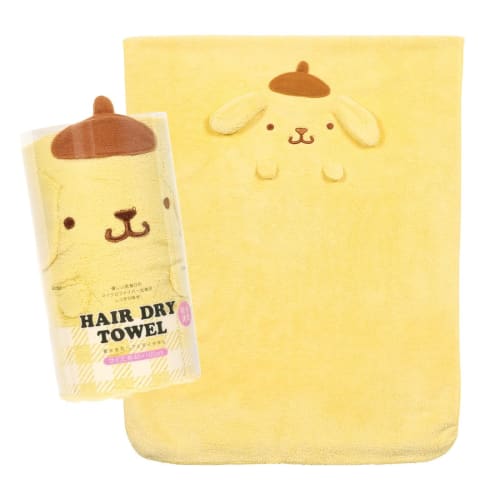 Skater Water Absorbent Quick Drying Hair Drying Towel Pompompurin Sanrio Height 40 X Width 100cm Toh1-a