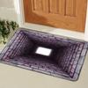 60*90cm 3D Optical Illusion Door Mat  2D Flat Welcome Doormat Suitable for Indoor and Outdoor Use  Perfect for Front Doors  Entryways  Bedroom