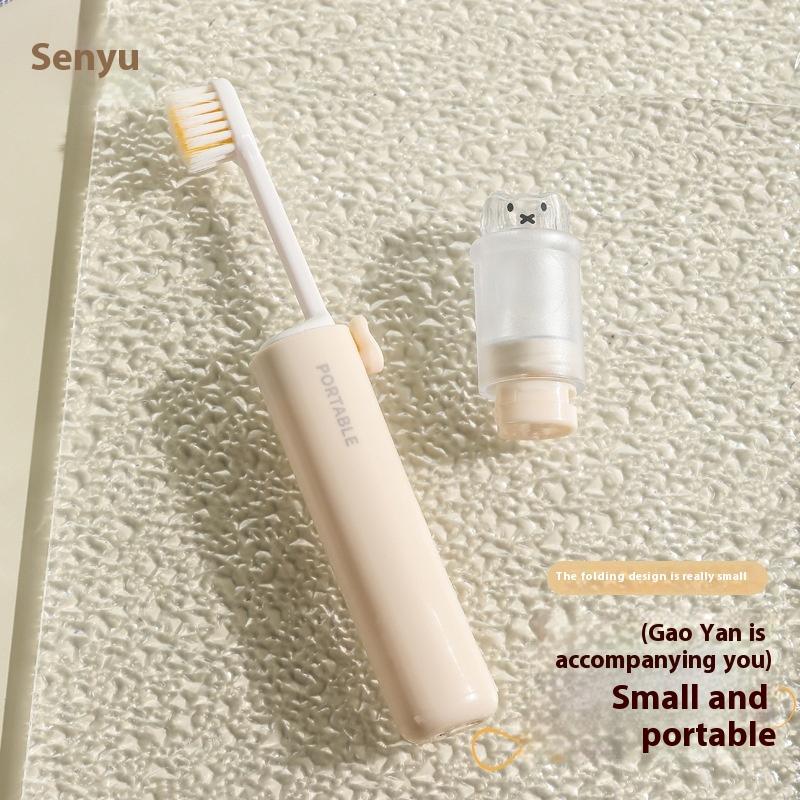 Набор 2 в 1: портативная мини-дорожная зубная щетка и зубная паста для взрослых, для поездок, кемпинга, бизнеса, ручная кладь, глубокая чистка, уход за полостью рта