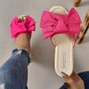 Aphixta Red Summer 9cm Wedge Heels Slippers Women Big Butterfly Mulers 4cm Platform Sandals Clog Shoe Slides Plus Size 43