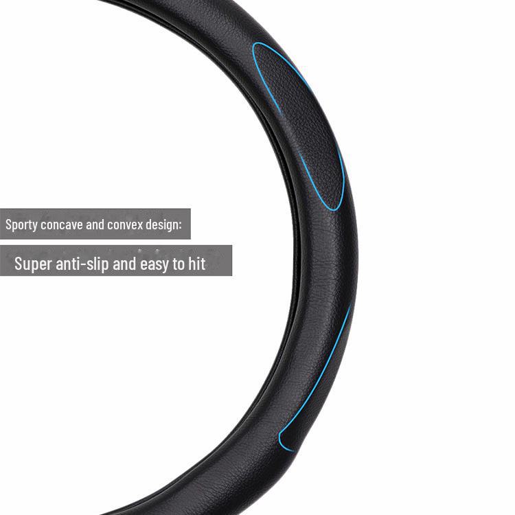 Leather Steering Wheel Cover for Dongfeng Qichen D50/R50/Chenfeng R50X/R30/T70M50V, All-Season Use