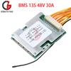 Плата защиты литиевой батареи 13S 48V 30A 18650 BMS Плата балансировки с одним портом Плата выравнивания для электромобиля Инвертора