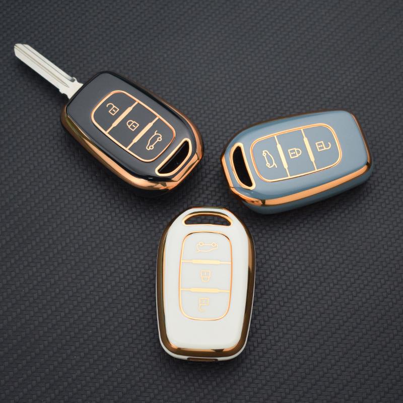 3 Buttons TPU Remote Car Key Cover Case Shell Fob For Renault Kwid Trafic Symbol For Dacia Sandero Logan Duster 2016 2017 2018 Accessories