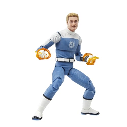 Marvel Legends Series Джонни Шторм Фантастическая Четверка: Коллекционная фигурка «Первые шаги» 6 дюймов