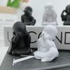 Трехчастный набор статуэток Дзен «Три обезьяны», 3D-печатные маленькие монахи Дзен, Три маленьких обезьяны, которые не слушают, не смотрят, не говорят, Креативный Bu