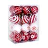 24 Pcs Shatterproof Christmas Ball Sparkling Xmas Tree Hanging Ornaments Set