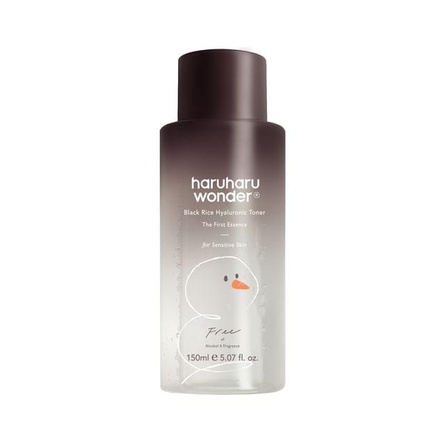 HARUHARU WONDER Гиалуроновый тонер с черным рисом, без отдушек, Рождественское издание