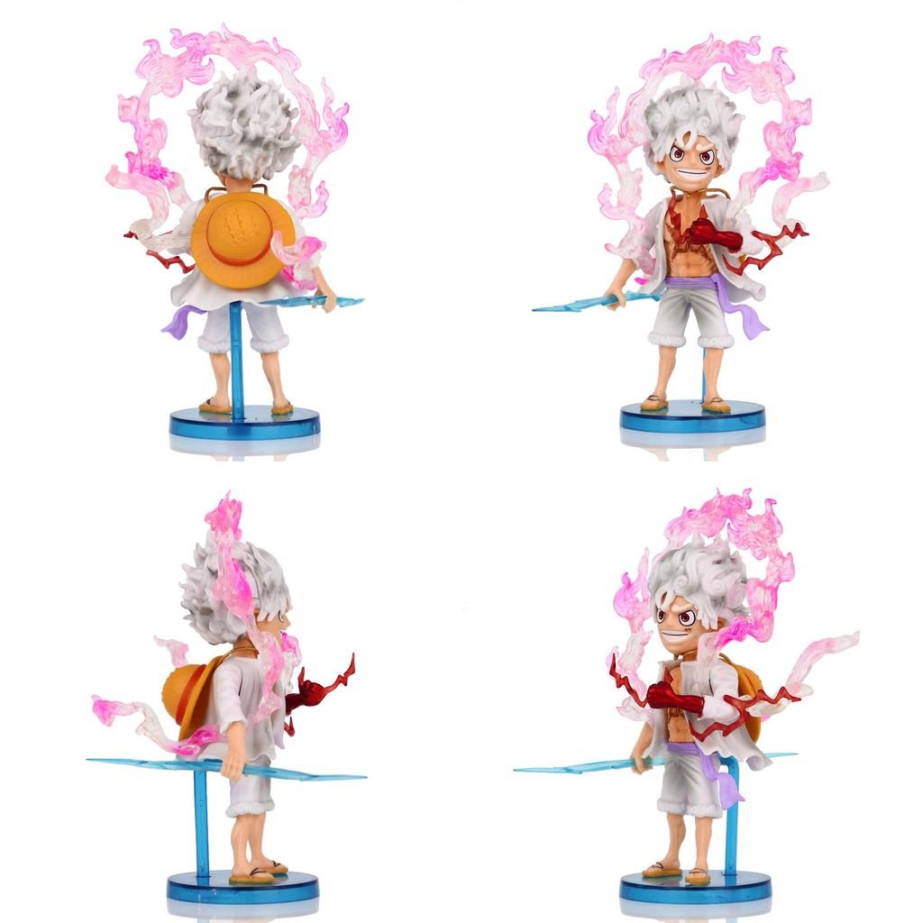 Cute Q Version Luffy Figure With Five Forms Stunning Pvc Nika Luffy Anime Statue