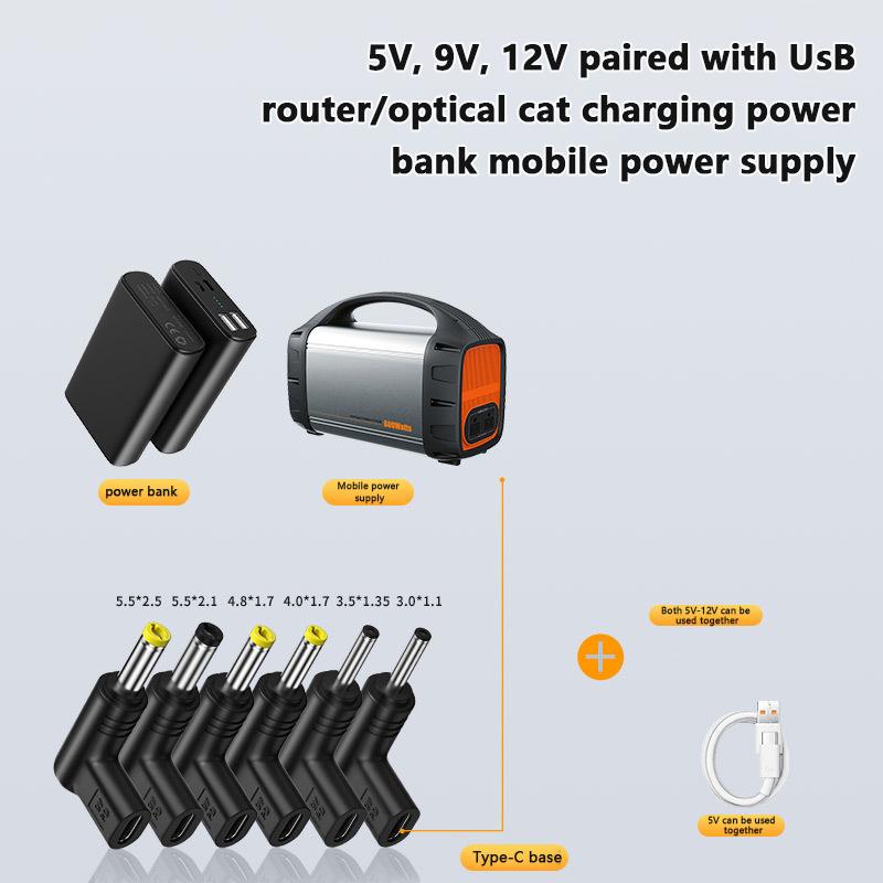 Usb C Pd в DC разъем питания универсальный 5/9/12 В тип C в DC разъем зарядный адаптер конвертер для маршрутизатора планшета мини вентилятор