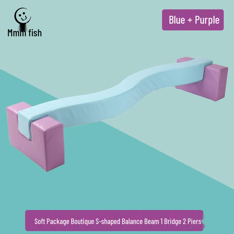 S-Shaped Balance Beam for Children's Sensory Integration & Fitness