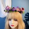 Flower Flower Wreath Adjustable Ribbon Garland Headpiece Hair Accessories  Photoshoots Props