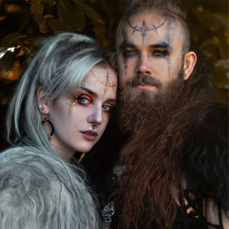 Меховой воротник Зимняя одежда Плащ воина Шаль королевы викингов Элегантная шаль из искусственного меха