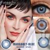 FUNSACHY 2pcs Colored Contact Lenses for Eyes Brown Color Makeup Contacts Lens Fashion Beautiful Cosmetic Gray Pupil Yearly Use