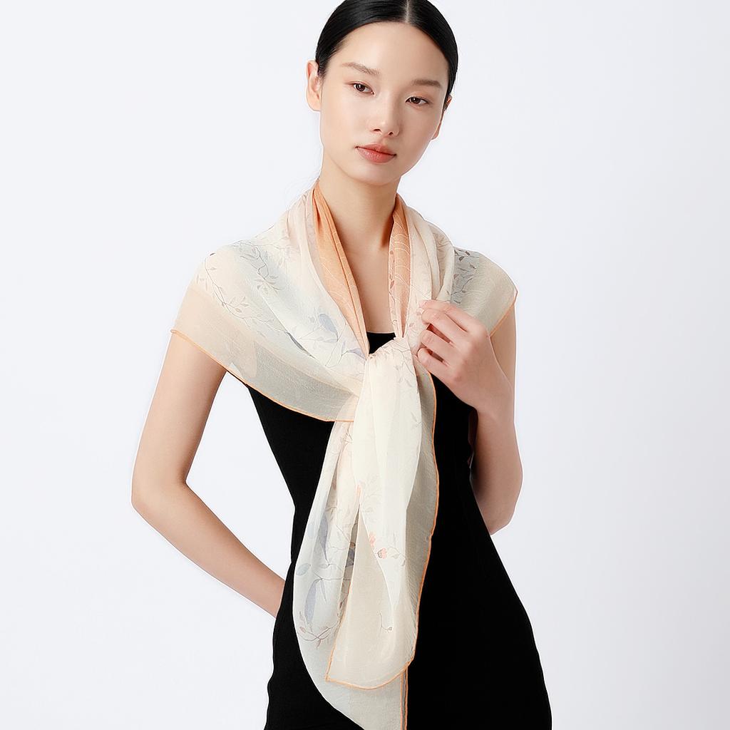 100% Mulberry Silk Lightweight Large Shawl for Women