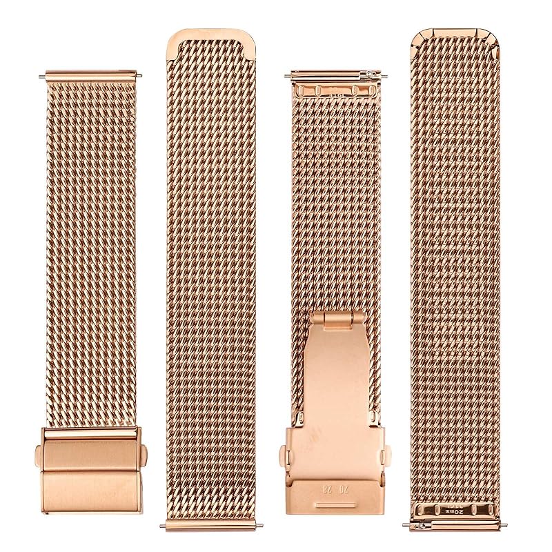 [BISONSTRAP] ремешок для часов металлический ремешок для часов из нержавеющей стали 316L сетчатый сменный ремень быстросъемный 22 мм ремешок для часов из розового золота водонепроницаемый
