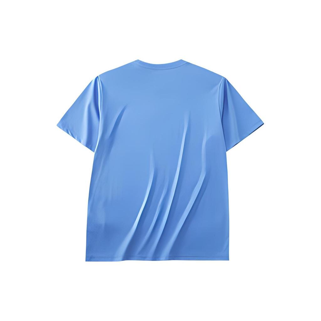 ANTA T Shirts Men's Blue Crew Neck Straight Fit 152221127-2