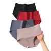 Katta o'lcham M dan 5XL gacha Yuqori Bel Ichki Kiyimi Ayollar Qizlar uchun Nafas oluvchi Paxtadan Tikilgan Choksiz Trusiklar