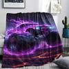 1Pc BadBeastTruck Print Flannel Blanket, High quality Comfortable for All Seasons, Home Decor, Warmth and Comfort, Perfect for Christmas Gifts