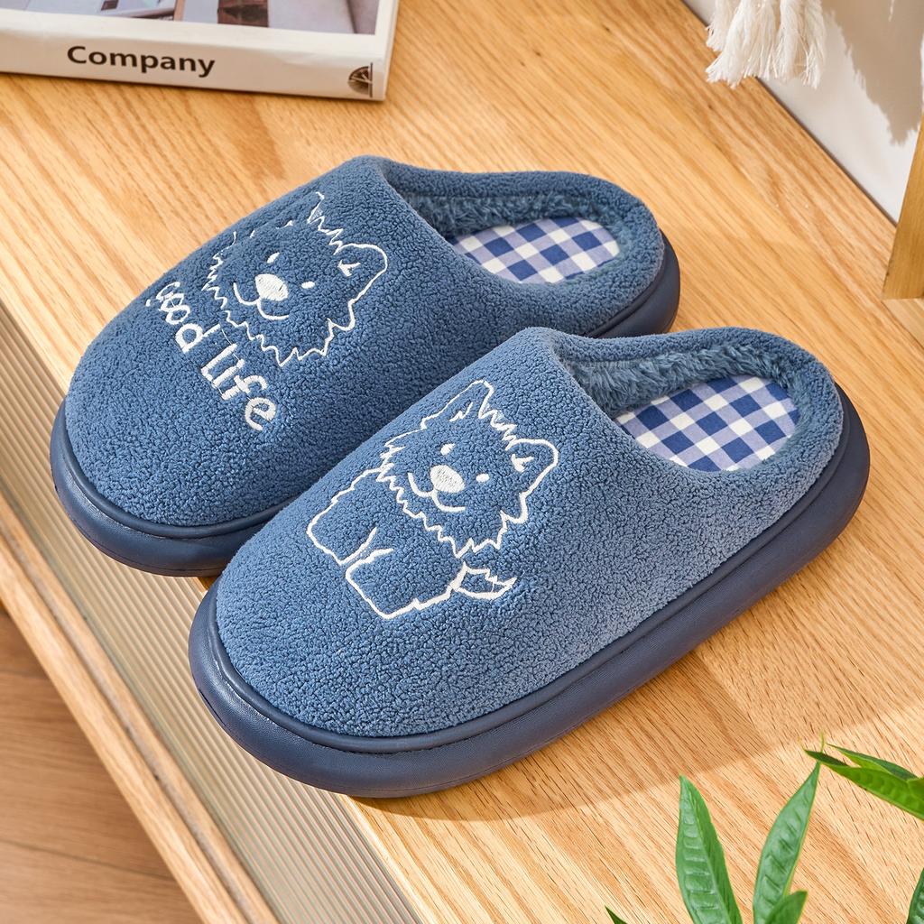 Cute Cartoon Cotton Slippers 2025 Winter New Indoor Home Plush Warm Plush Slippers