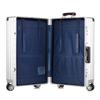 Aluminum-Magnesium Vintage Luggage with Universal Wheels - 20" Carry-On & 24" High-End Case for Women