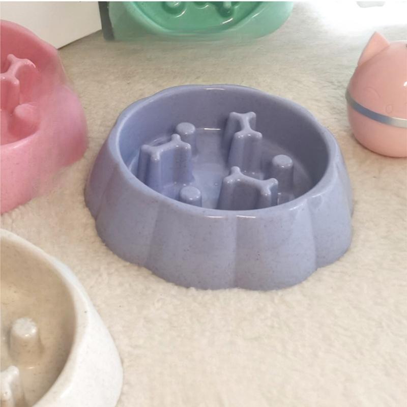 Новая миска для собак Slow Food, миска для собак, которая не дает им подавиться, миска для маленьких и средних щенков, миска для риса Slow Food, миска для домашних животных, товары для животных