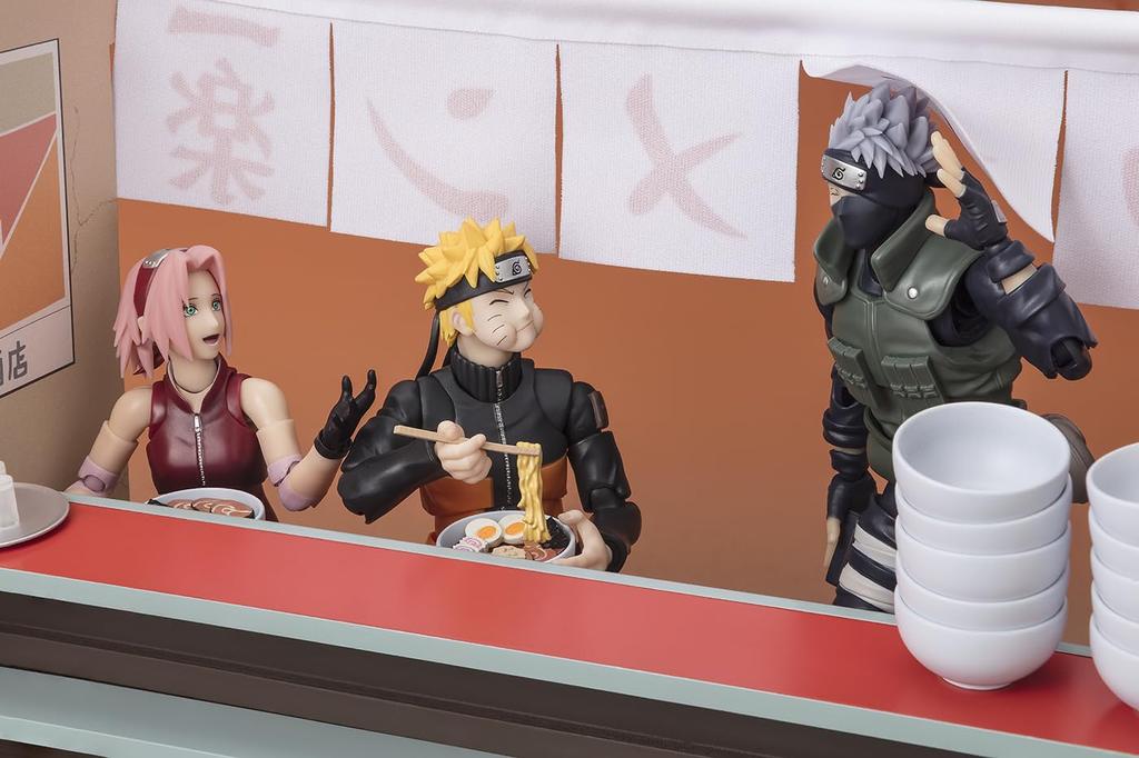 TAMASHII NATIONS NARUTO Shippuden Ichiraku Ramen Set 220 мм окрашенная полная фигурка SHFiguarts приблизительная. АБС&ПС&ПВХ&Ткань