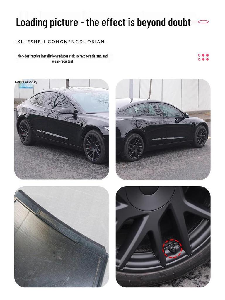 Full-Cover Hubcaps for Tesla Model 3: Stylish 18-Inch Thunder Wheel Covers