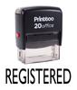 Printtoo Office Stationary Custom Stamp REGISTERED Self Inking Rubber