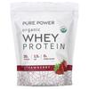 Pure Power, Organic Whey Protein, Strawberry, 1 Lb 4.6 Oz (585 G)