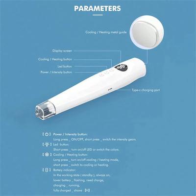 Многофункциональный косметический прибор для горячего и холодного воздействия, регулируемые режимы, инструменты для кожи, домашний портативный прибор для ухода за кожей