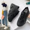 Women Platform Sneakers Leather Casual Ladies Chunky Shoes 2025 White Woman High Black Fashion Brand Thick Soled Wedge Sneakers