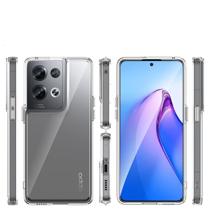 Для чехла OPPO Reno 8 Pro 5G чехол Reno 8 Pro 5G Capas противоударный роскошный прозрачный многоцветный для Fundas Reno 8 Pro Cover