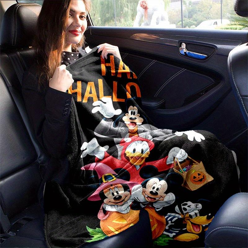 1pc, Happy Halloween! Celebrate with Disney Characters on a Cozy Home Decor Blanket. Perfect as a Gift, Flannel Throw Blanket, Ideal for Bedroom
