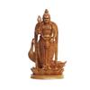 Peacock Murugan Statue/Idol for Pooja Room, Office and Home, Resin Traditional Decorative God Kartikeya Figurine (Height- 25.4 Cm, Brown)