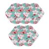 5pcs Washable Sanitary Pad Waterproof Printing Breathable Reusable Bamboo Charcoal Pad for